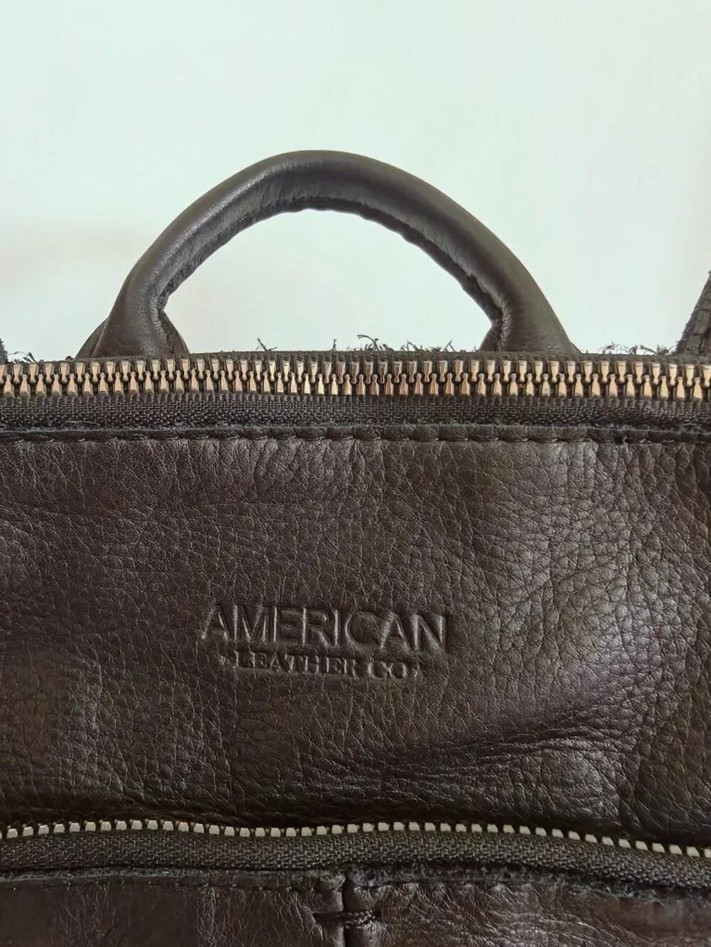American Leather Co. Cleveland Black Leather Backpack